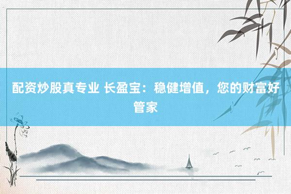 配资炒股真专业 长盈宝：稳健增值，您的财富好管家