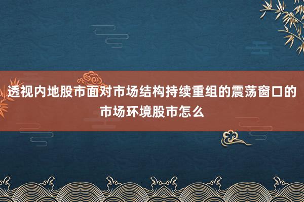 透视内地股市面对市场结构持续重组的震荡窗口的市场环境股市怎么