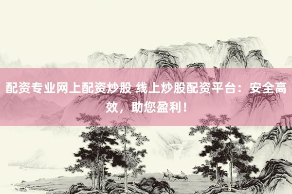 配资专业网上配资炒股 线上炒股配资平台：安全高效，助您盈利！